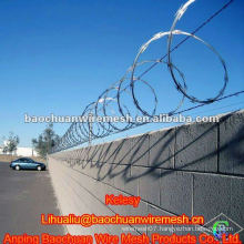 Silver high quality Single & Concertina razor barbed wire in store